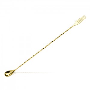 Trident fork Bar Spoon | 40 cm Oro
