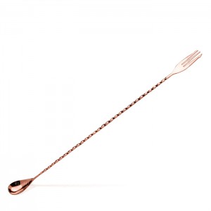 Trident fork Bar Spoon | 40 cm Rame