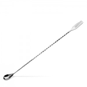 Trident fork Bar Spoon | 40 cm Argento