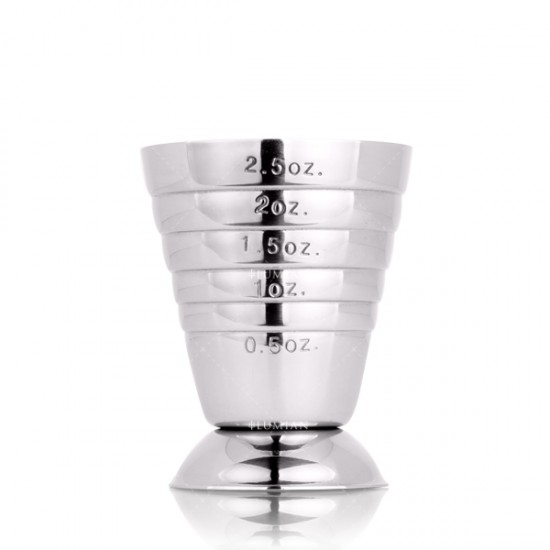 Urano Jigger | Multi Level  ml oz tbsp Argento