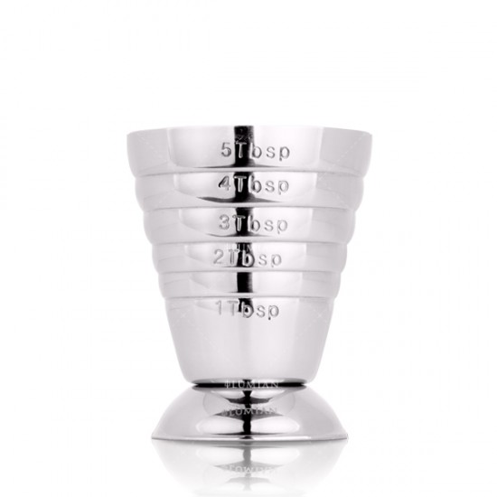 Urano Jigger | Multi Level  ml oz tbsp Argento