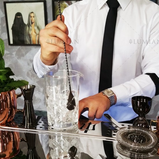 Trident fork Bar Spoon | 40 cm Nero