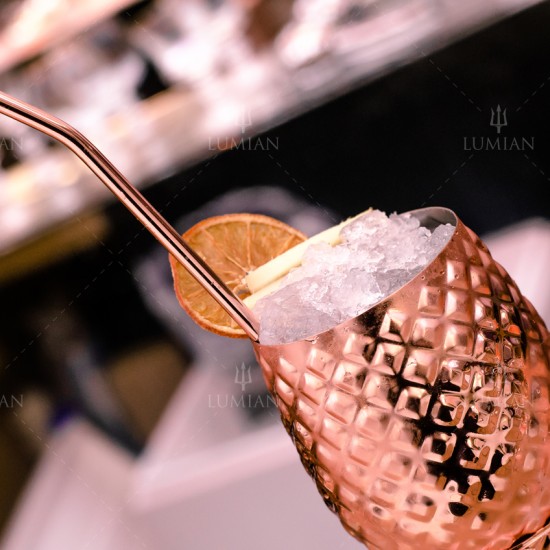 Pineapple Cup 50 cl con Cannuccia | Rame